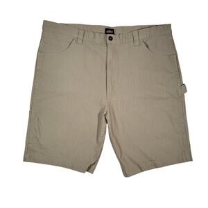 Dickies Khaki Work Shorts Mens W40 Utility Carpenter Stretch Casual Workwear Dad